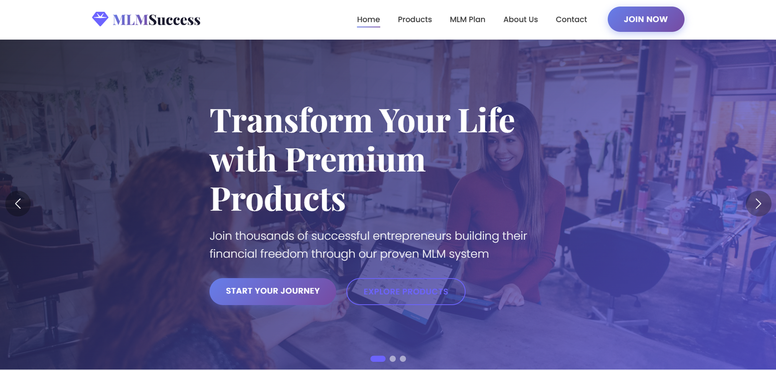 MLM Ecommerce Success - MLM Template Design for Ecommerce MLM